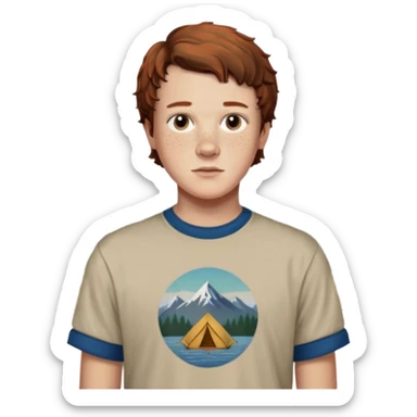 Dustin Henderson from Stranger Things sticker