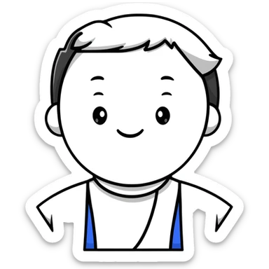 person looking relieved as pressure is released sticker