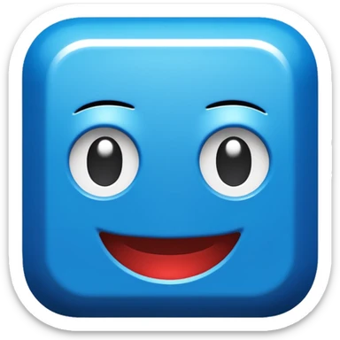 blue Roblox logo sticker