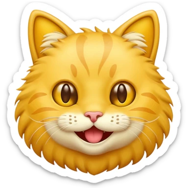 Funny cat emoji sticker