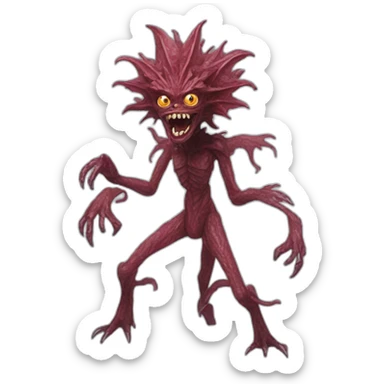 Demogorgon strenger things sticker