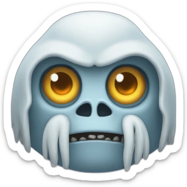 Very evil  and scary  yéti  sticker