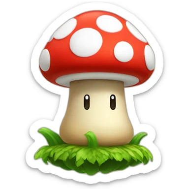 Mario MASHROOM  sticker