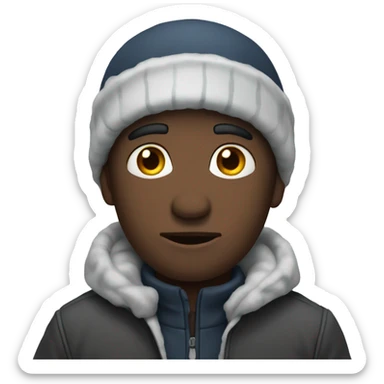 Cold world earth emoji sticker