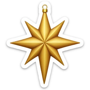 christmas decoration star sticker