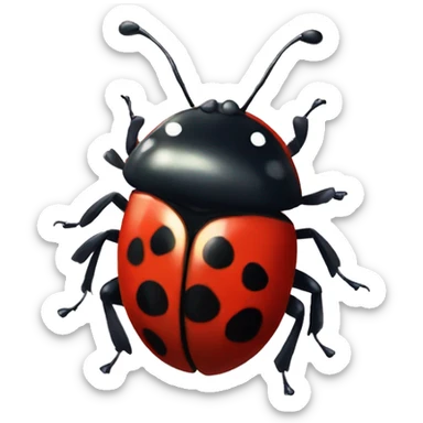 ghibli style 1ladybug sticker