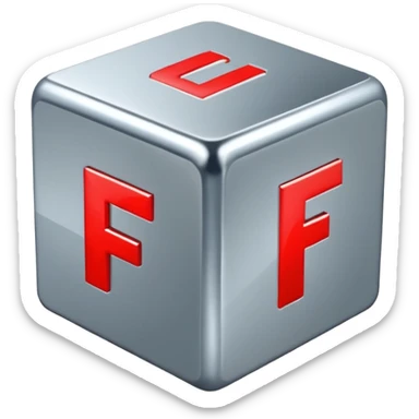 cube with F11# letters on it sticker