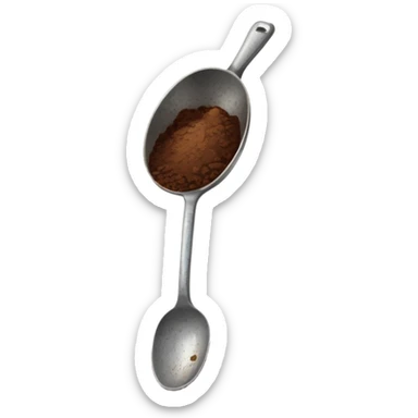 Spoon digging soil sticker