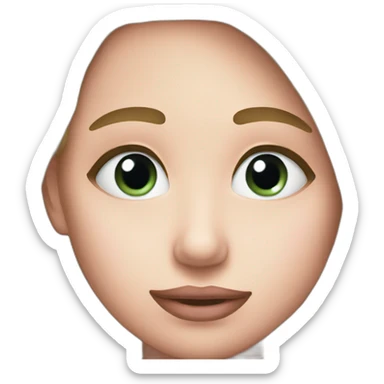 Side eyes with a blush sticker