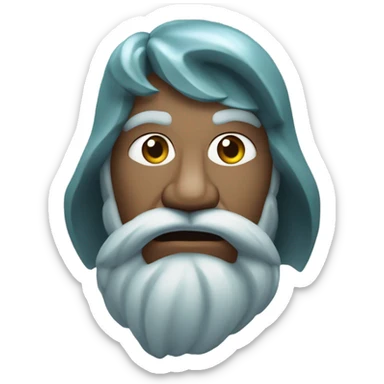 Cara de pedra fumando  sticker