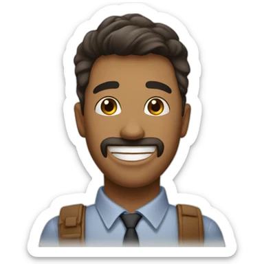 Langue plié antre mes lèvre sticker