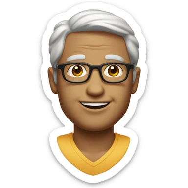 truman burbank face with beach feel sticker