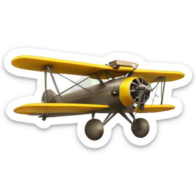 Bi plane sticker