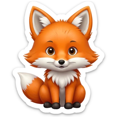 cute fox sticker