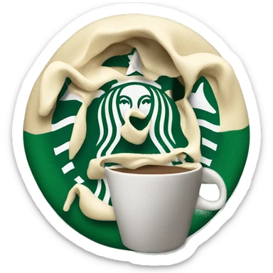 Starbucks logo sticker