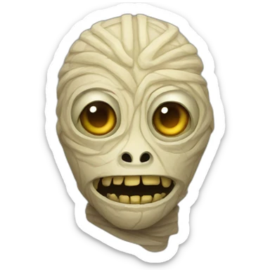 mexican alien mummy sticker