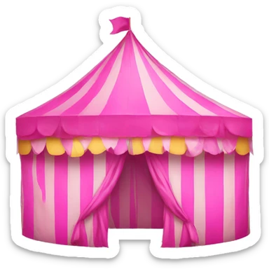 pink carnival tent sticker