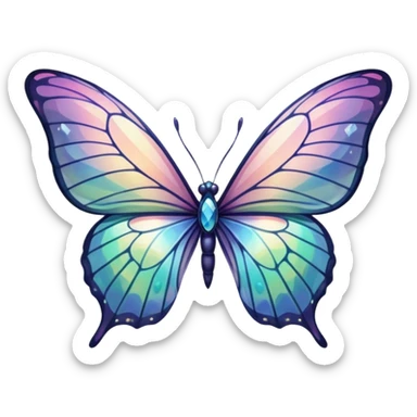 crystal butterfly wings without the body sticker