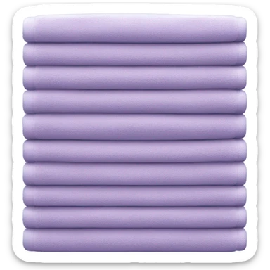 Light purple stacked towels sticker