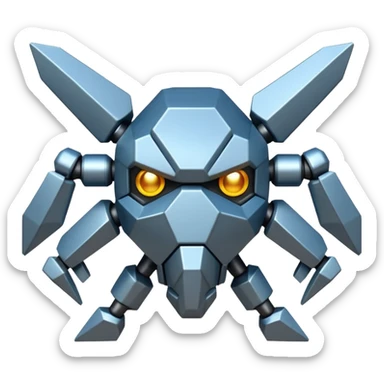 Haz un emoji del Pokémon metagross y 1ue sea fiel al pokemos sticker