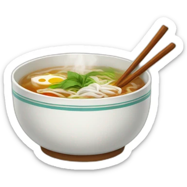 pho steaming sticker