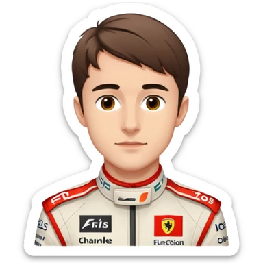 Charles leclerc in his F1 sticker