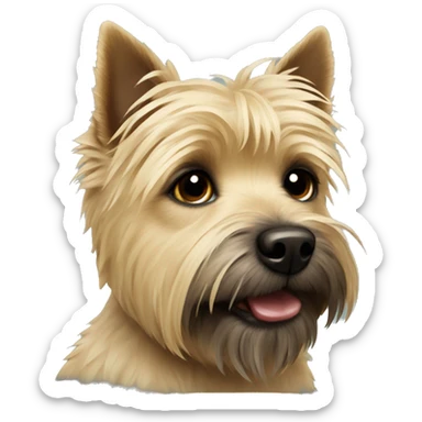 Blonde cairn terrier sticker