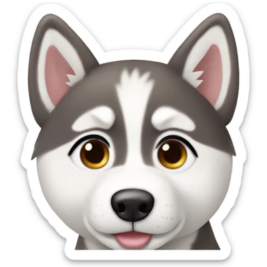  Cute Siberian husky ￼ sticker