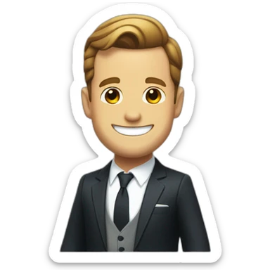 Harvey specter happy sticker