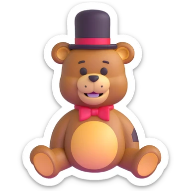 Freddy Fazbear bear sticker