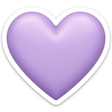 pastel purple heart sticker