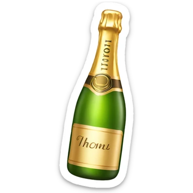 Champagne sticker
