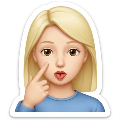 add-a-finger-in-front-of-the-pursed-lips-to-clearly-show-the-shushing-gesture sticker