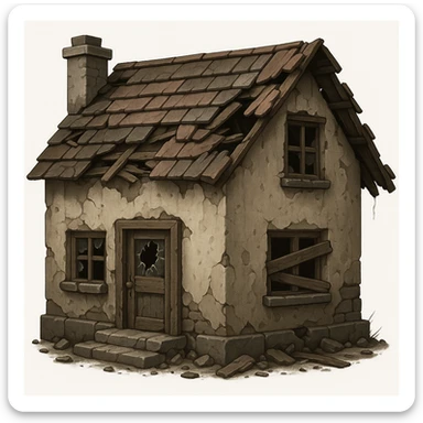 make this house ruined sticker