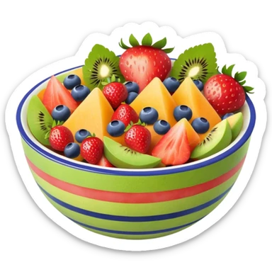 fruit salad bow sticker