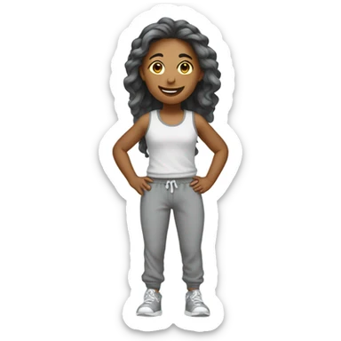 grey joggers sticker