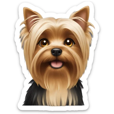 please make a Yorkshire terrier emoji sticker