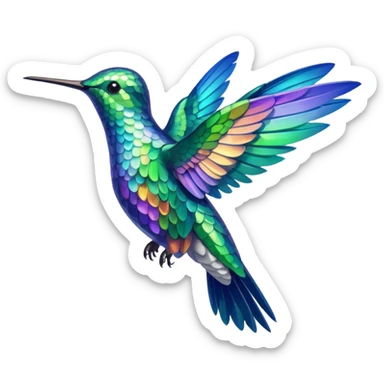 Hummingbird sticker