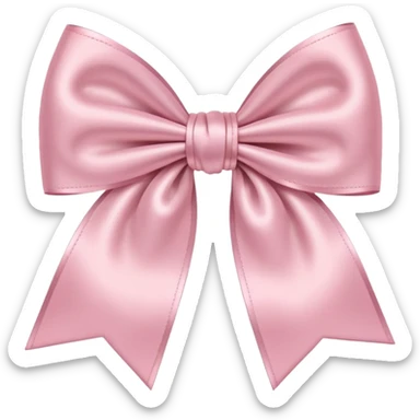light pink bow sticker