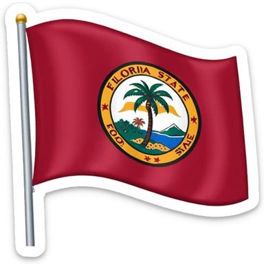 Creat an emoji of the state flag of Florida sticker