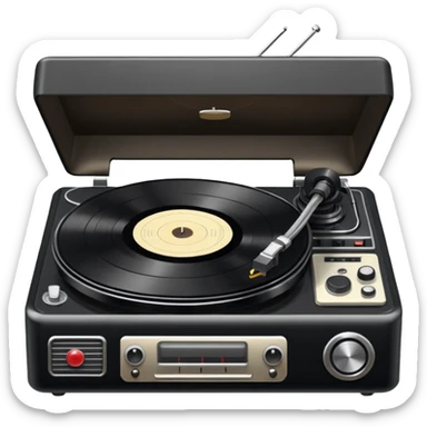 Record player sticker
