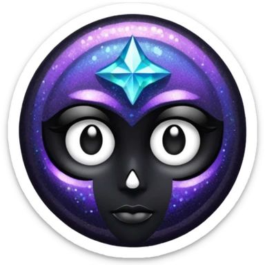 Glitter dark romance sticker