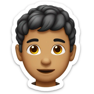 Niño con aretes y morenito  sticker