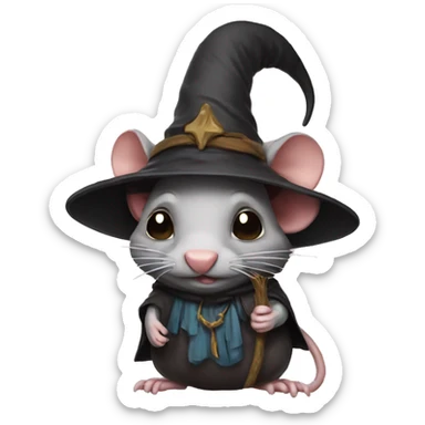 Turd wizard rat sticker