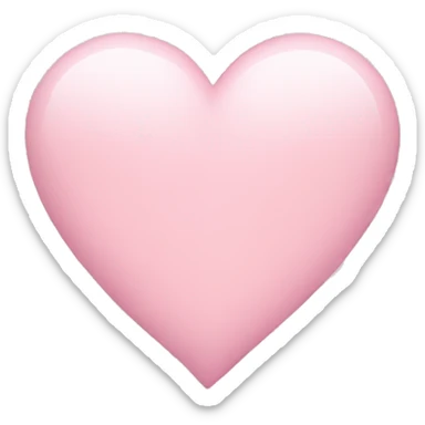 Light pink heart sticker