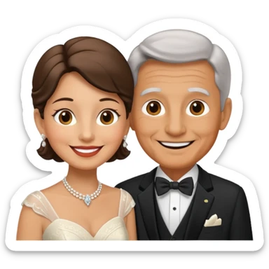 60th wedding anniversary sticker