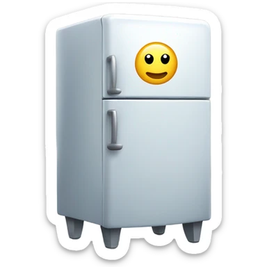 Make a walking refrigerator  sticker