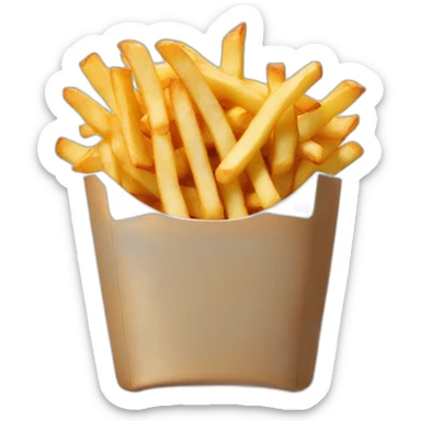 FRIES FIVE GUYS sticker