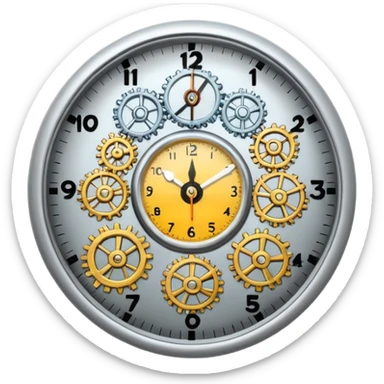 clock with frequency sticker