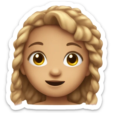 cute baby is hold camera sticker